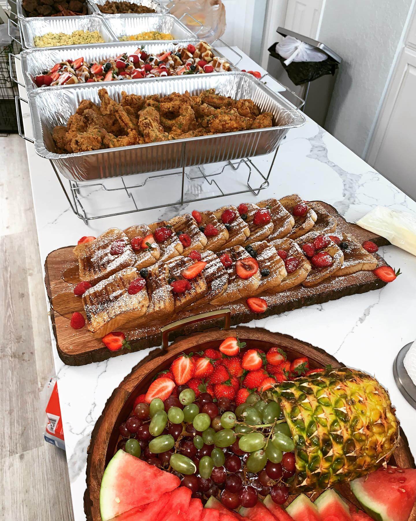 A heaping seafood platter prepared by Jaykusteaux Custom Cuisine